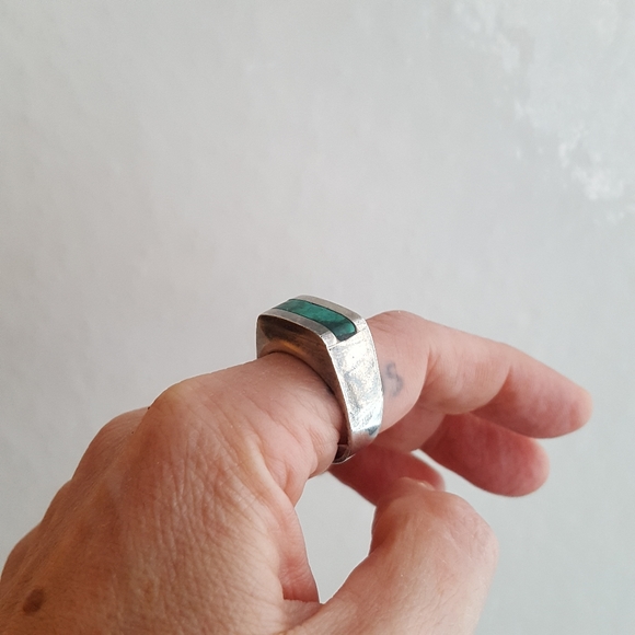 🌙Vintage Israel Eilat Stone 925 Ring - Picture 10 of 13